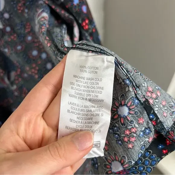 Ben Sherman Men’s Peacock Floral Short Sleeve Button Down Shirt Size L - Picture 5 of 10